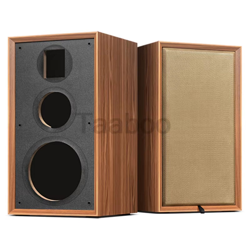 Customizable 8" Three-Way Labyrinth Speaker Box - DIY Wooden Bookshelf Passive Speakers for HiFi Audio