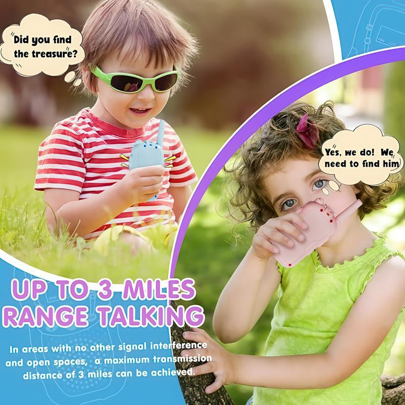 Aontess Kids Video Walkie Talkies Toys- 2 Pack, Long Range,No Internet Connection Required, with Camera, Ideal for 3 - 12 Year Olds, Perfect for Outdoor Play & Indoor Fun,Holiday Gifts for Children, Christmas Gifts