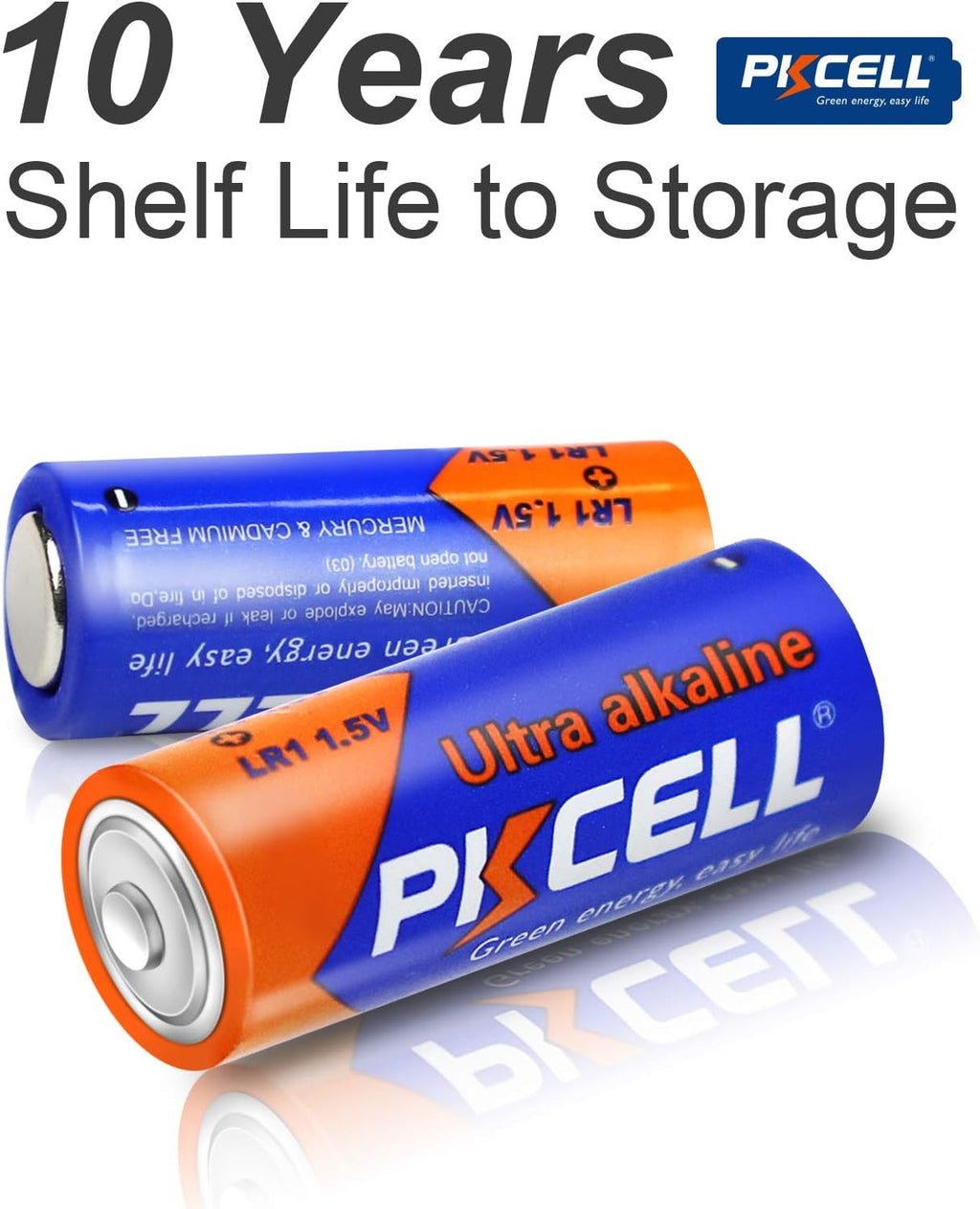 N Size 1.5V Alkaline Batteries, 20 Pack Ultra Long-Lasting MN9100/E90/LR1 Medical Battery for Medical Devices, GPS Trackers, Flashlights, Key Fobs, 10-Year Shelf Life